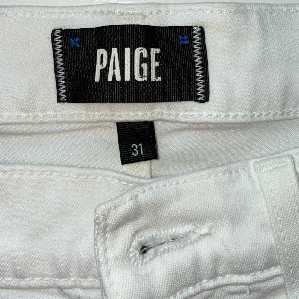PAIGE Men’s Transcend Lennox Straight Slim Fit Jeans size 31 in Icecap NWT - Picture 2 of 9
